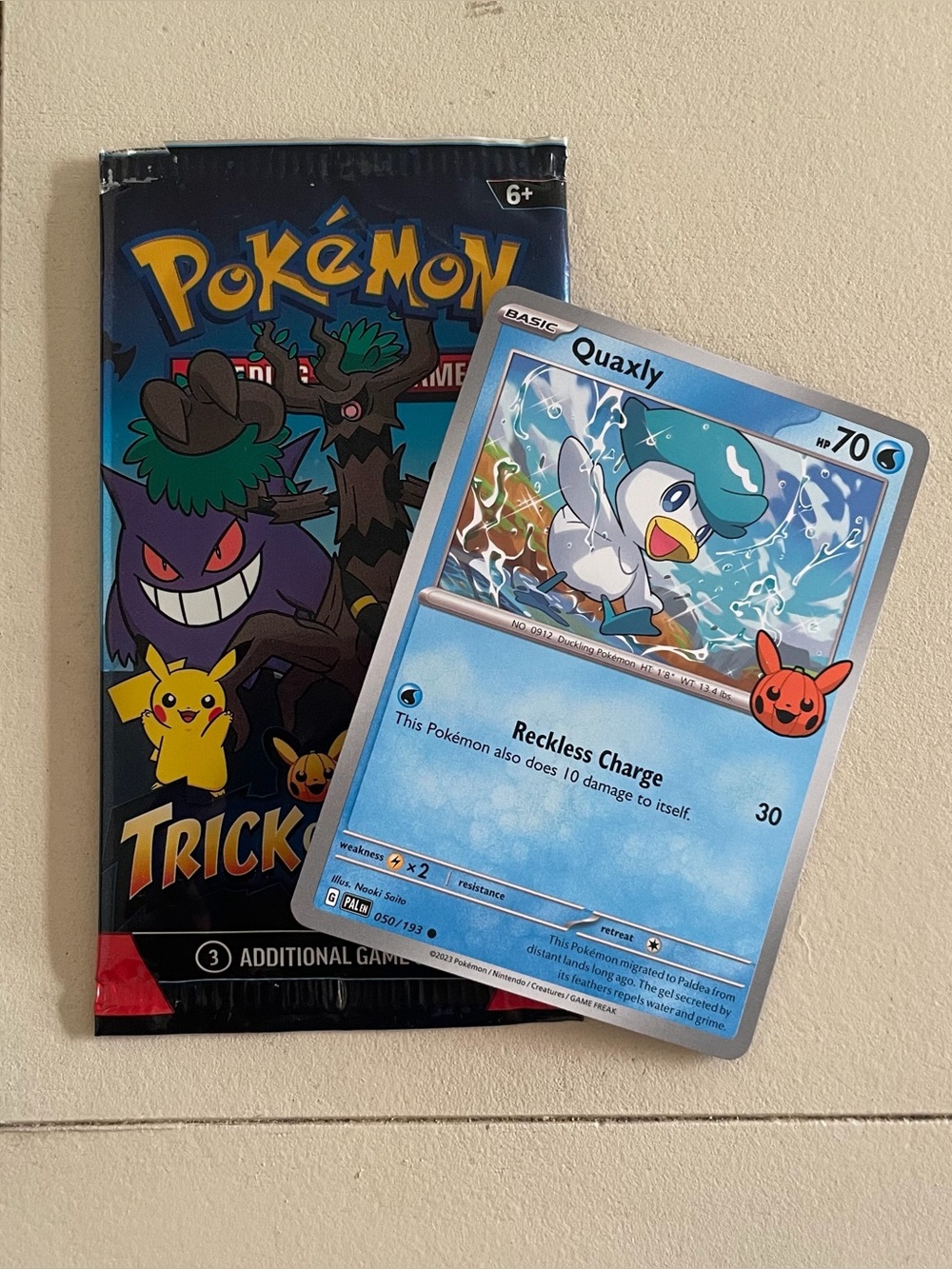 NEW quaxly pokemon card